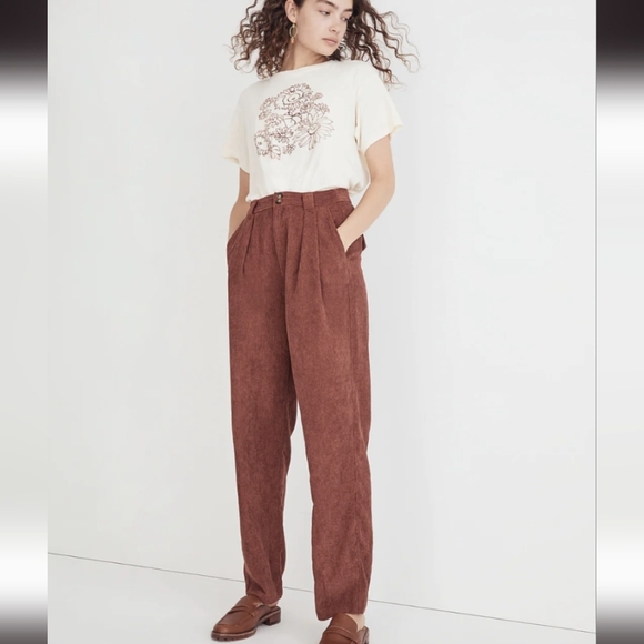 NWOT - Madewell Corduroy high-rise tapered pants - Size 4 - Picture 3 of 10